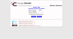 Desktop Screenshot of groupecloutierinvestissement.com