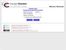Tablet Screenshot of groupecloutierinvestissement.com